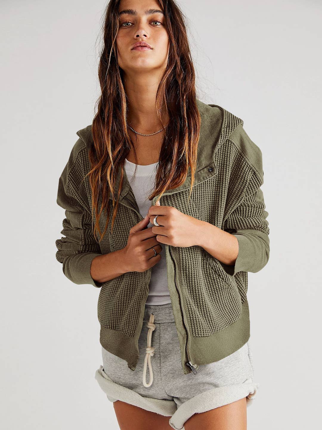 The Sadie Waffle Zip