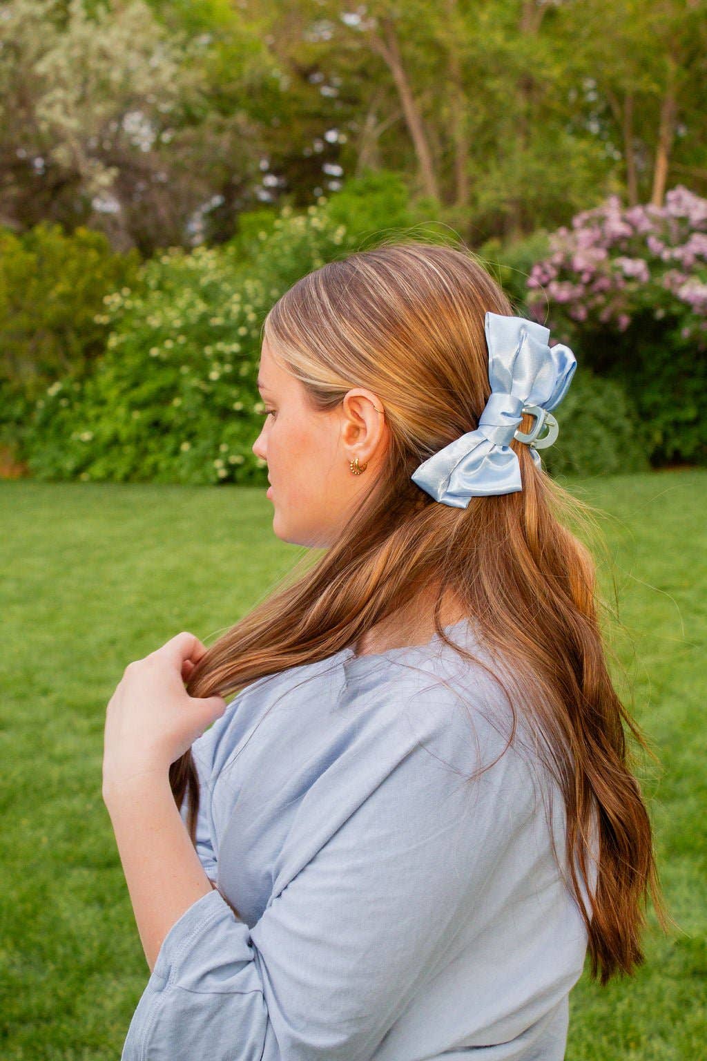 Bailey Satin Bow Claw Clip