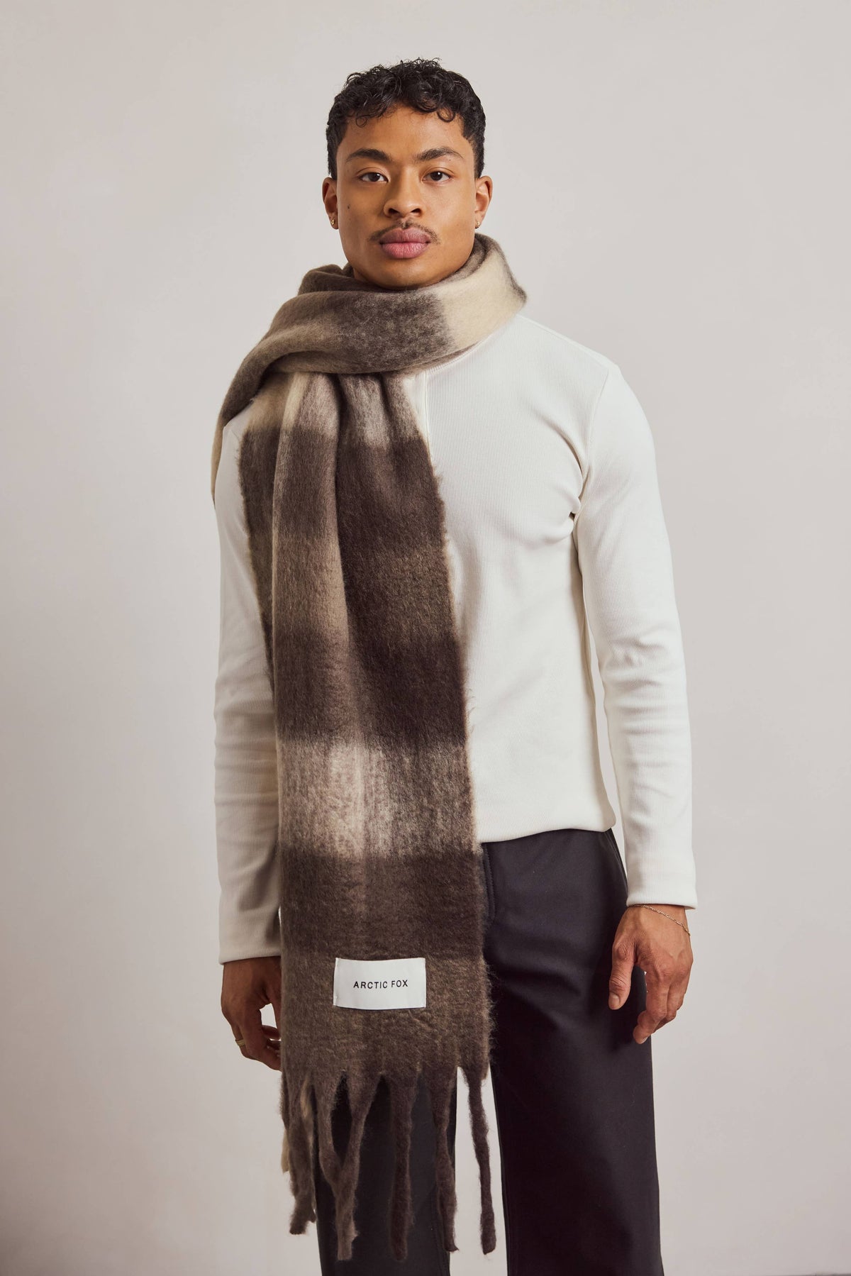 The Reykjavik Scarf - Brown Check