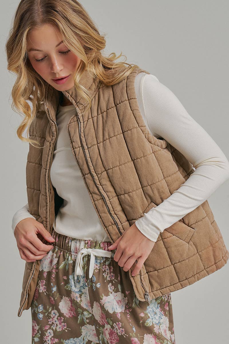 Quilted Puffer Vest