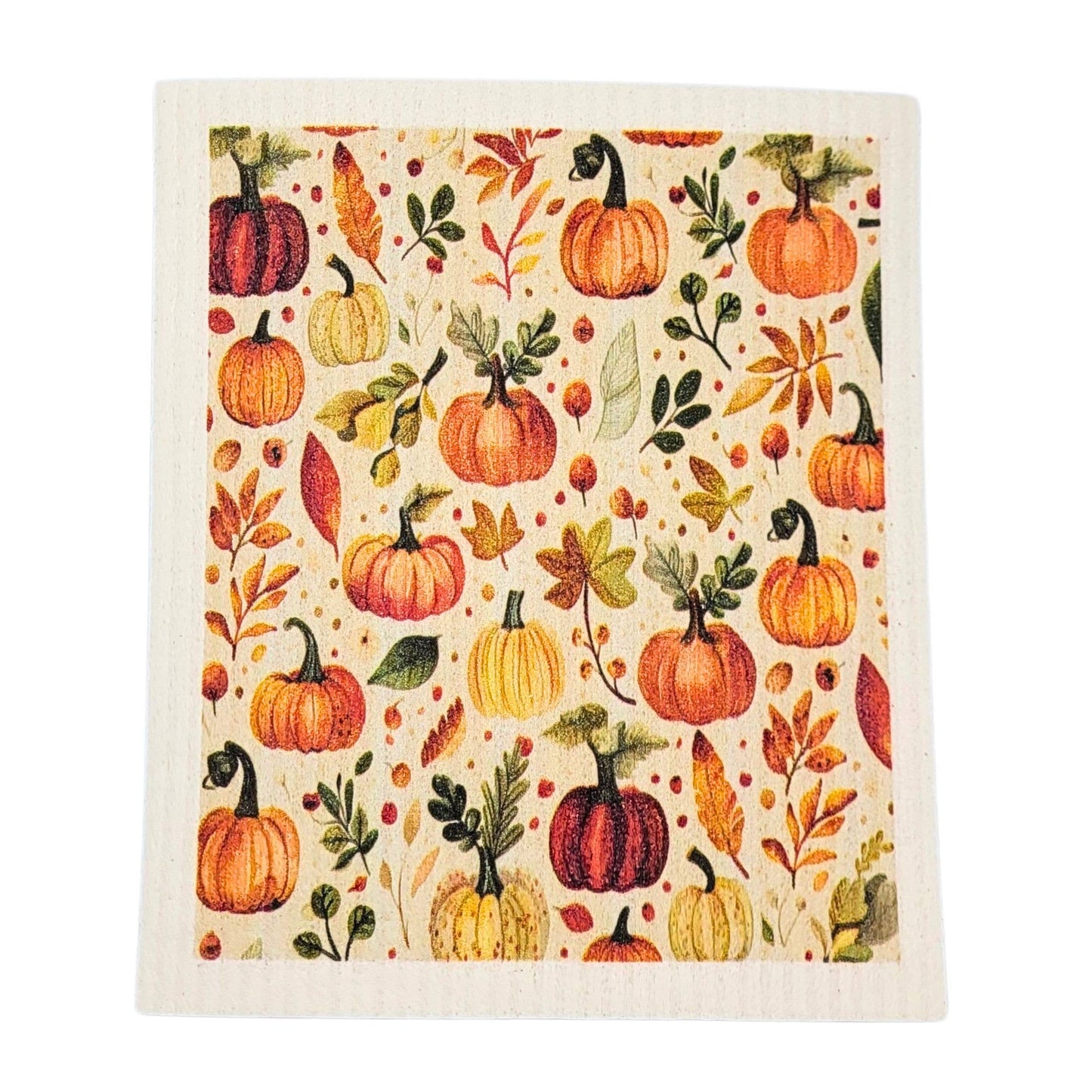 Leaves Swedish Dishcloth