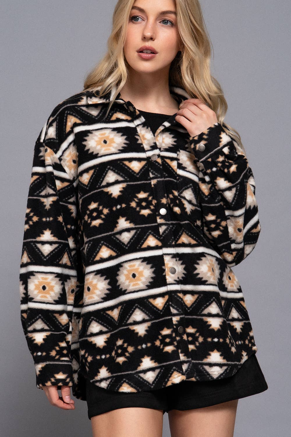 Aztec Fleece Shacket