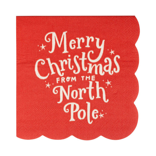 North Pole Cocktail Napkin