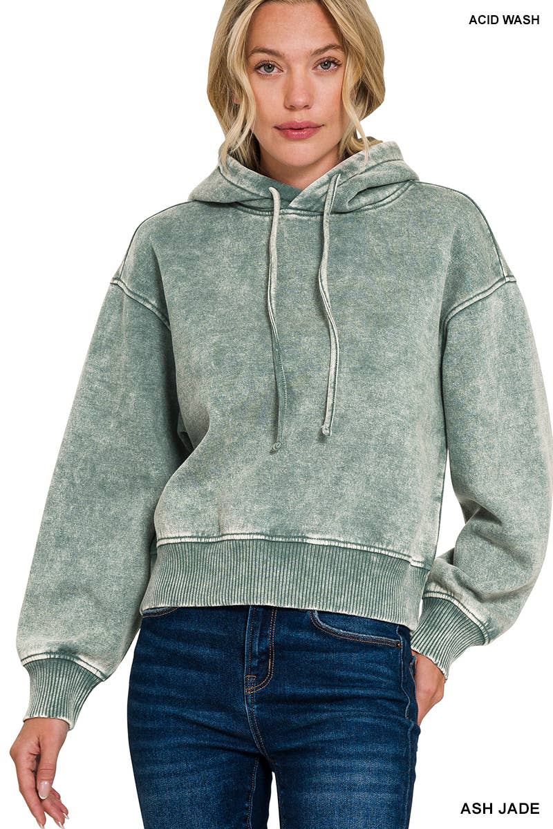 Forest Cropped Hoodie