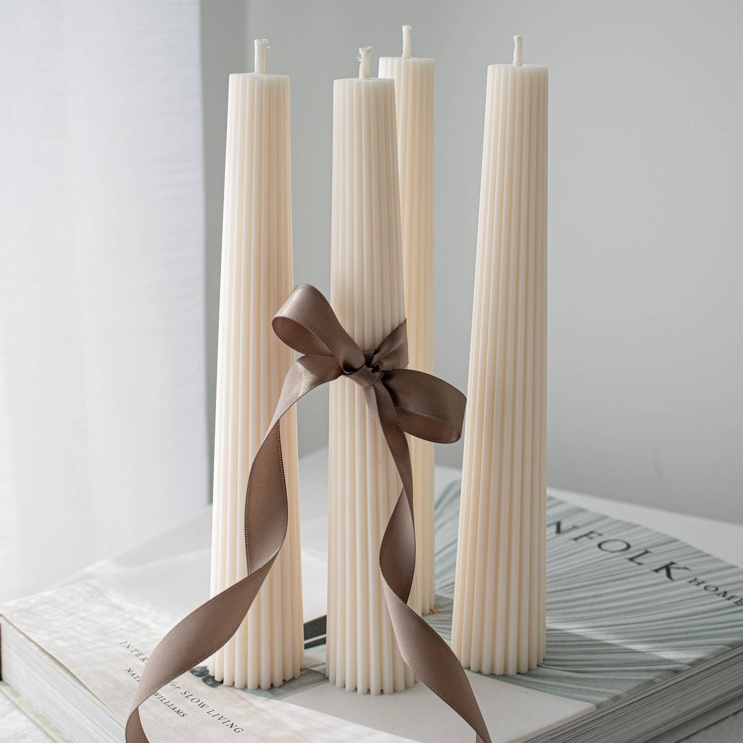 Ribbed Tower Candles