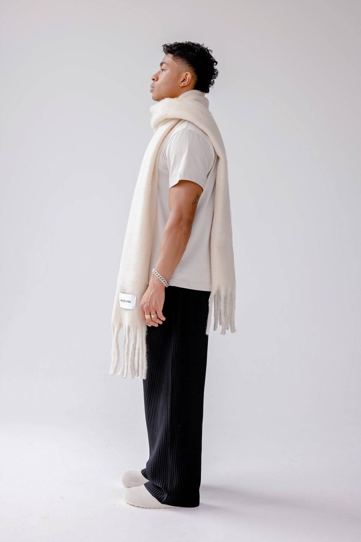 The Reykjavik Scarf -  Pebble Beige
