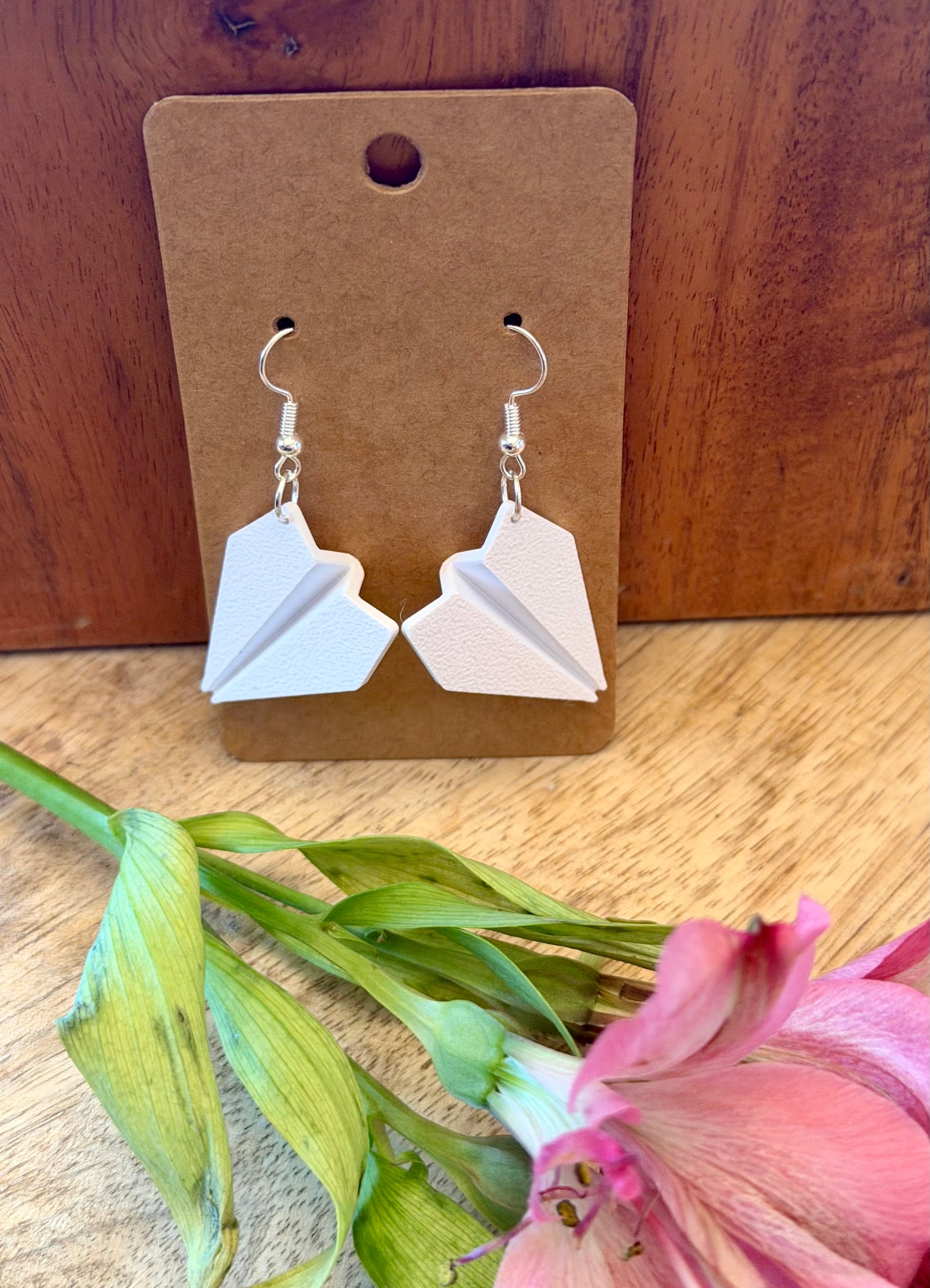 Paper Airplane Earrings