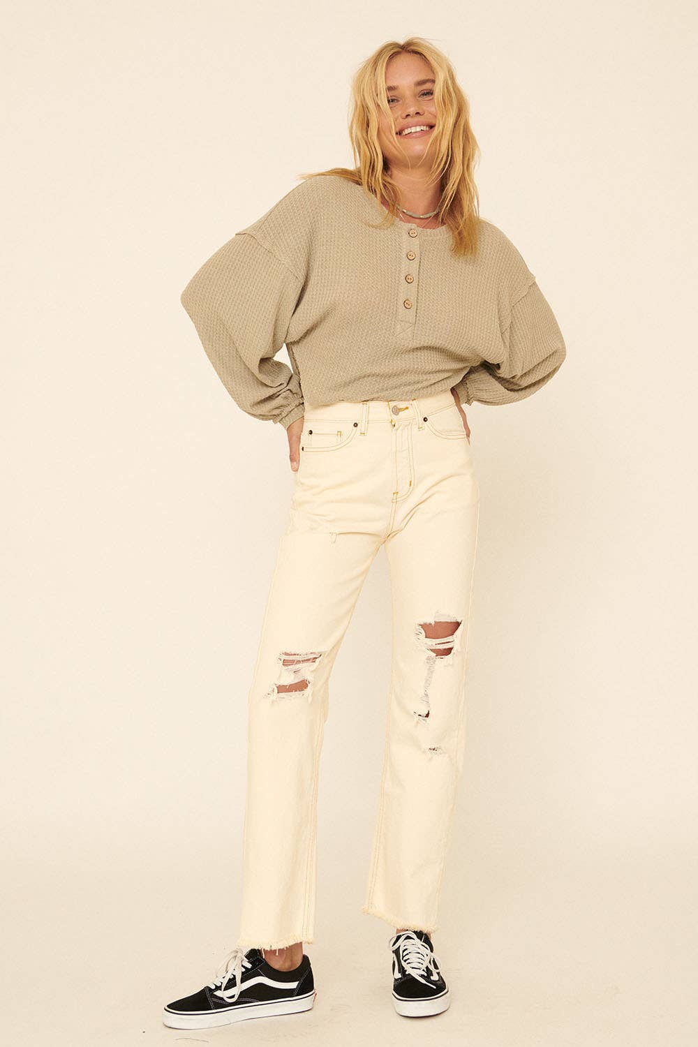 Waffle Henley