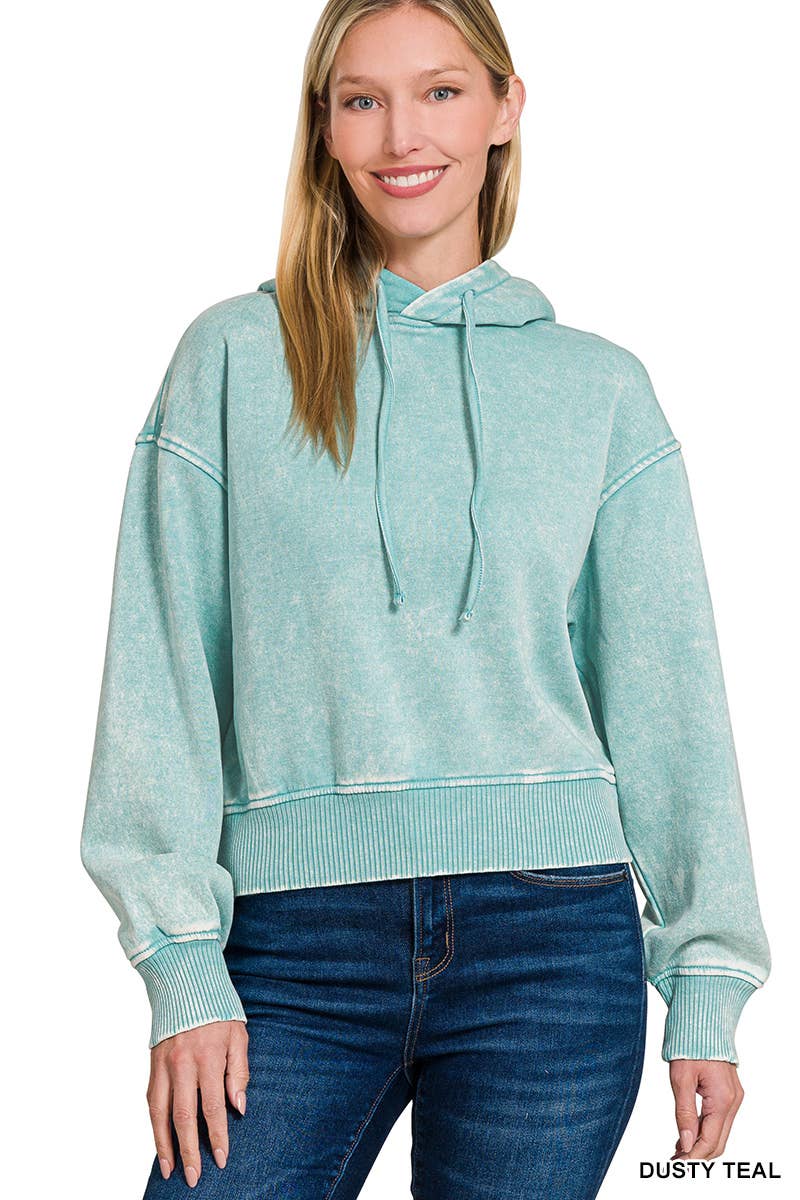 Forest Cropped Hoodie