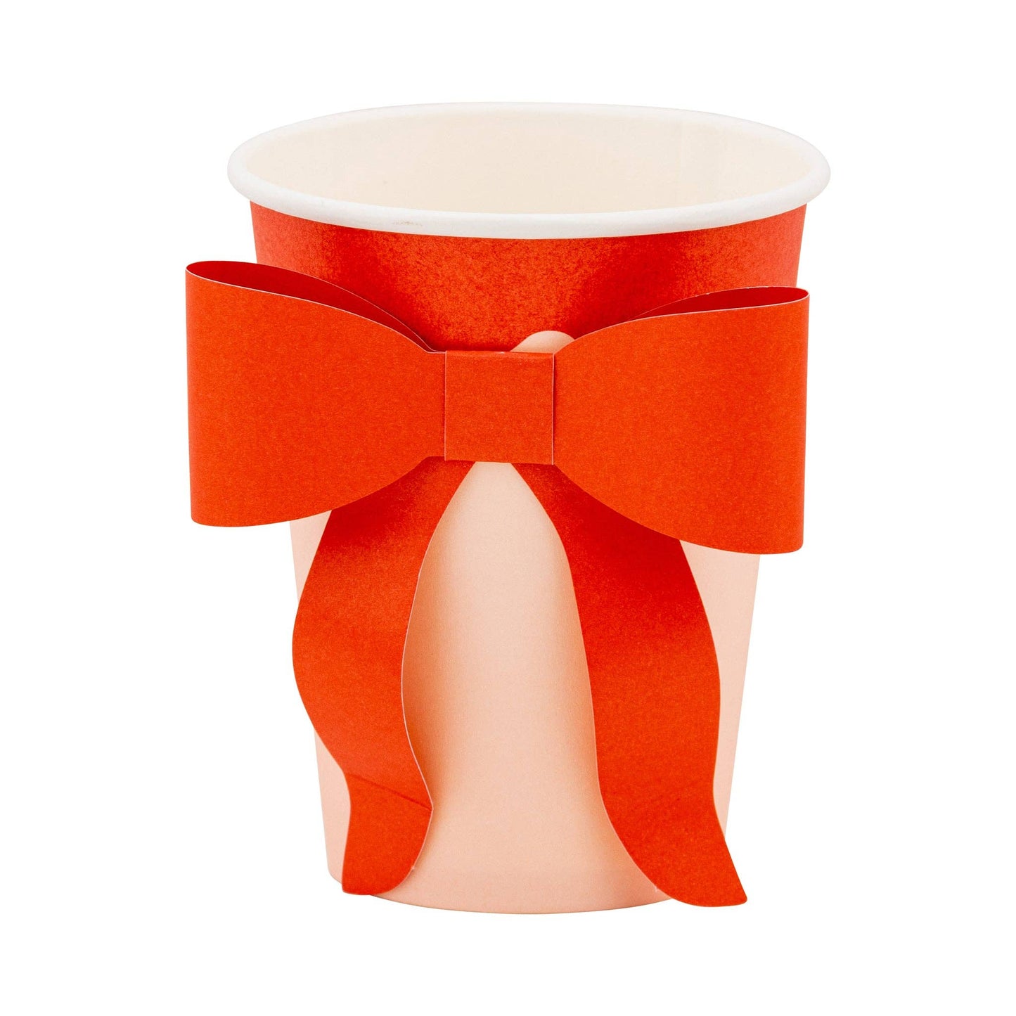 Red and Pink Festive Cup with bow