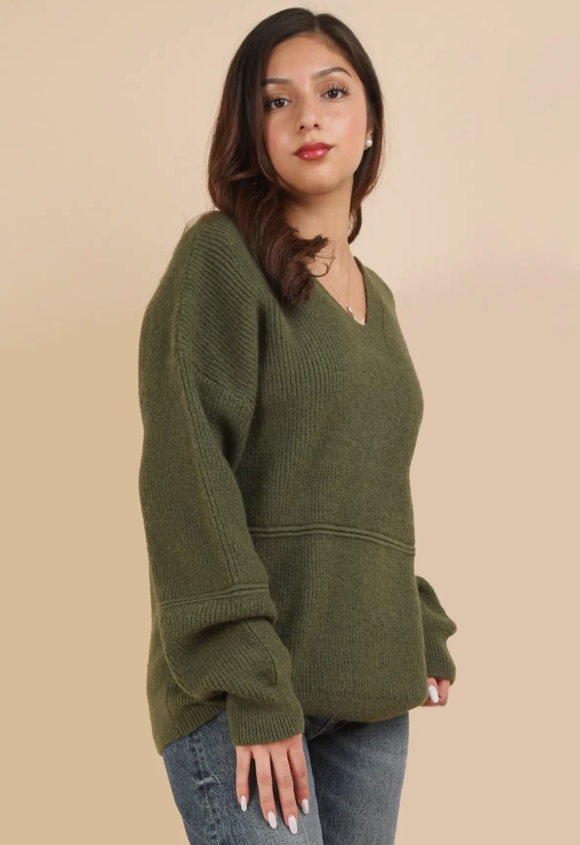 Oversized Knit Sweater Top