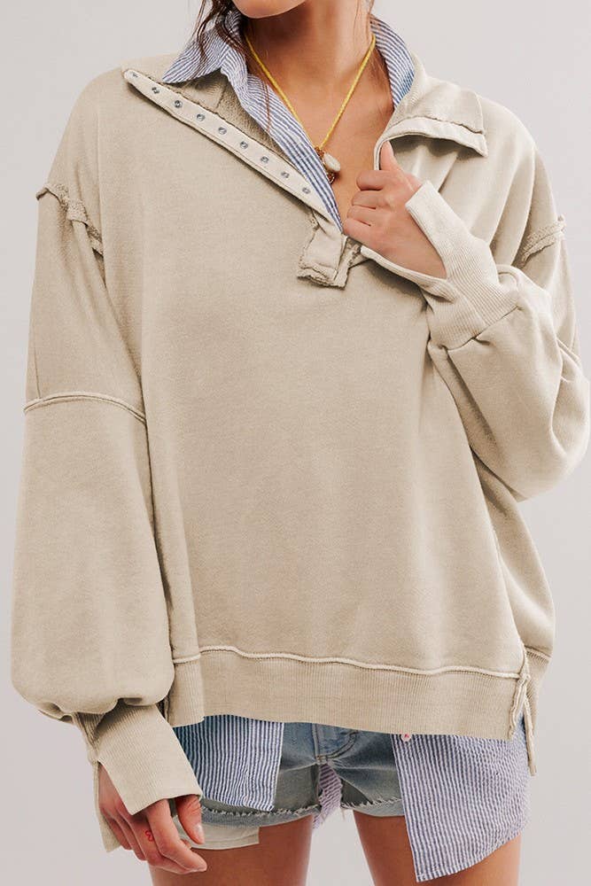 Kaila Henley Sweatshirt