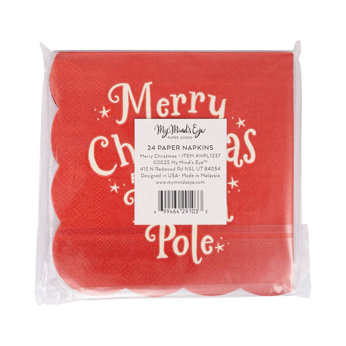 North Pole Cocktail Napkin