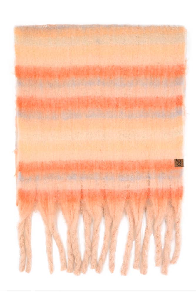 Color Block Stripe Scarf