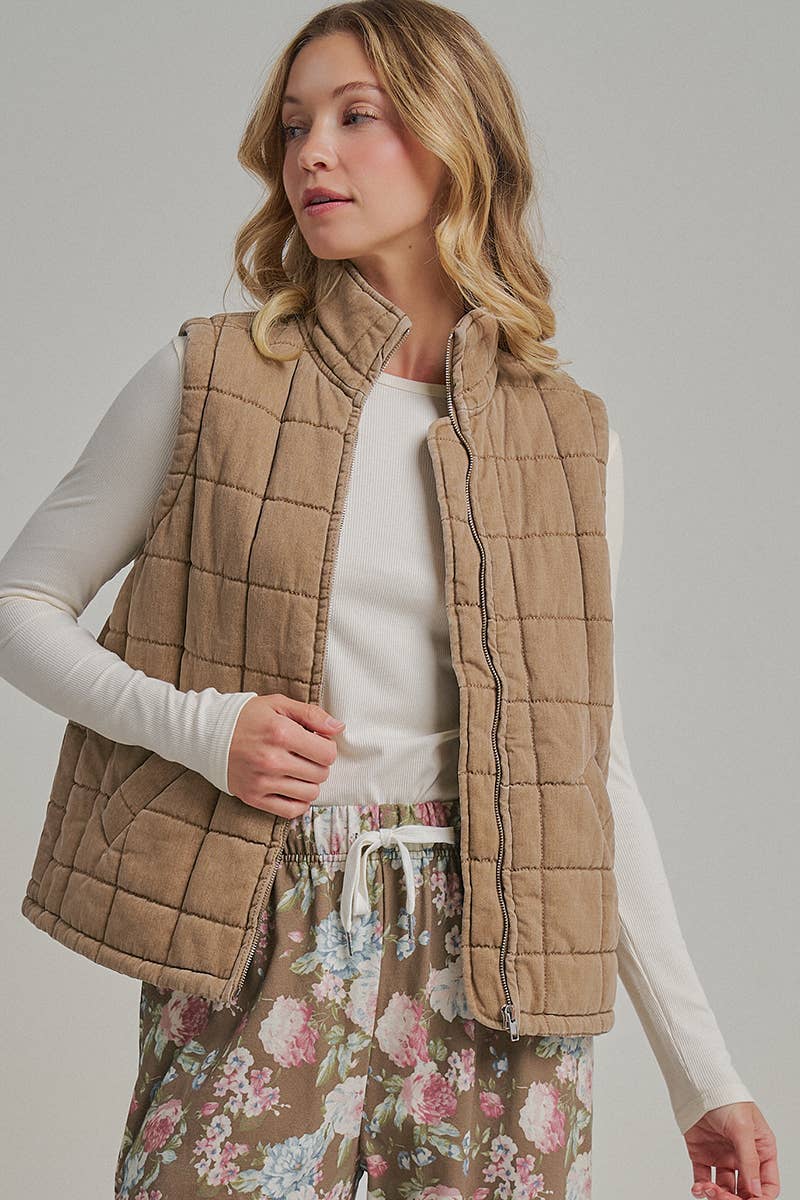 Quilted Puffer Vest