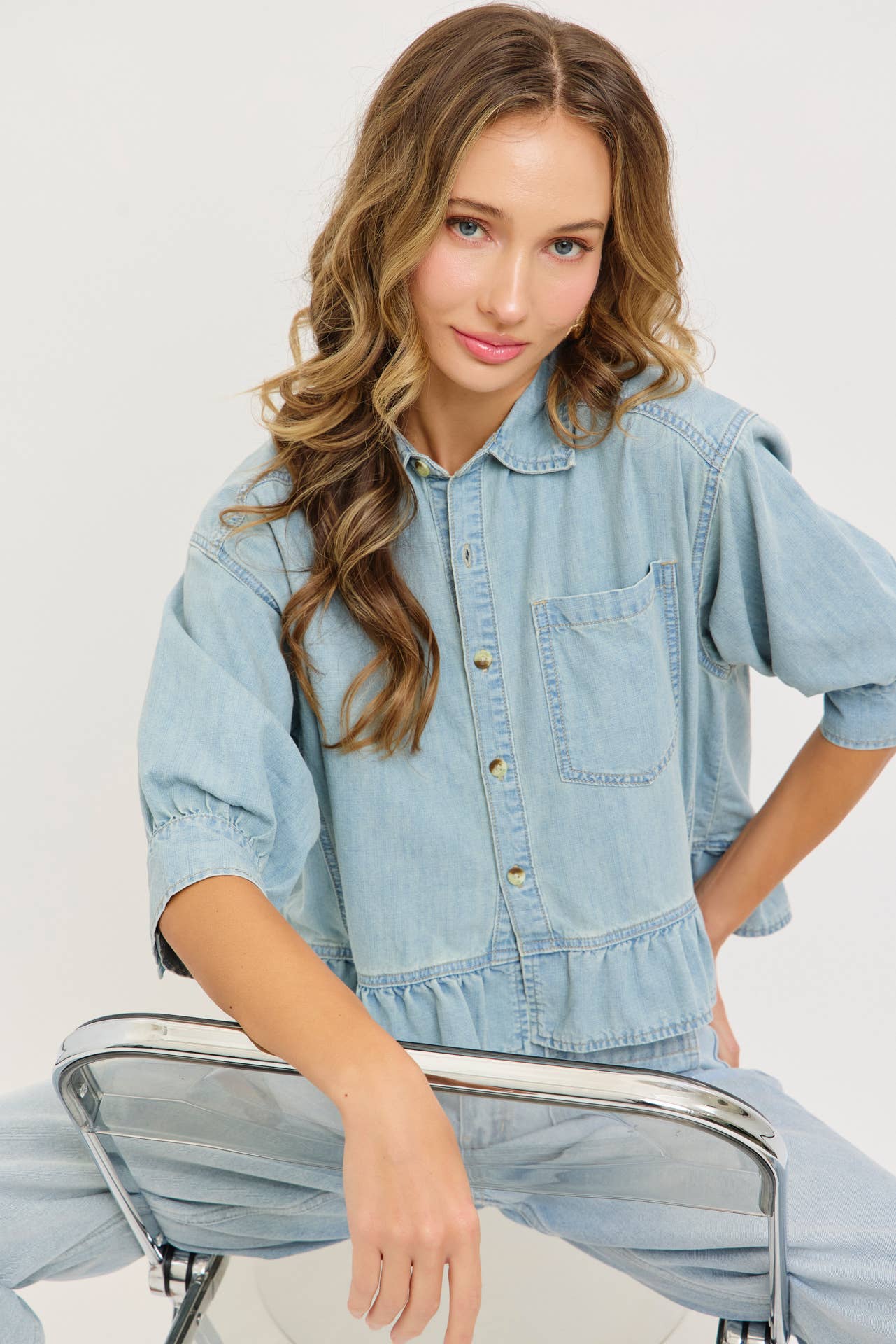 Denim Blouse