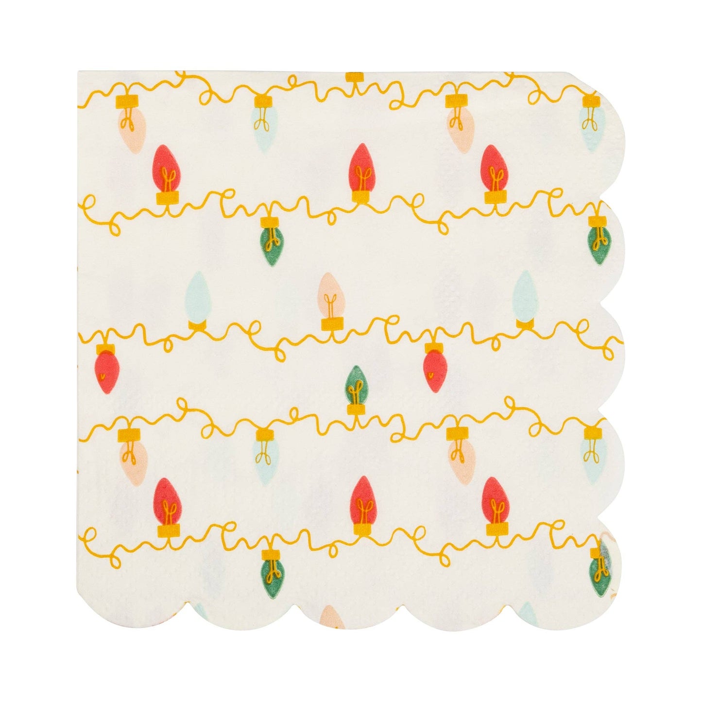 Christmas Lights Cocktail Napkin