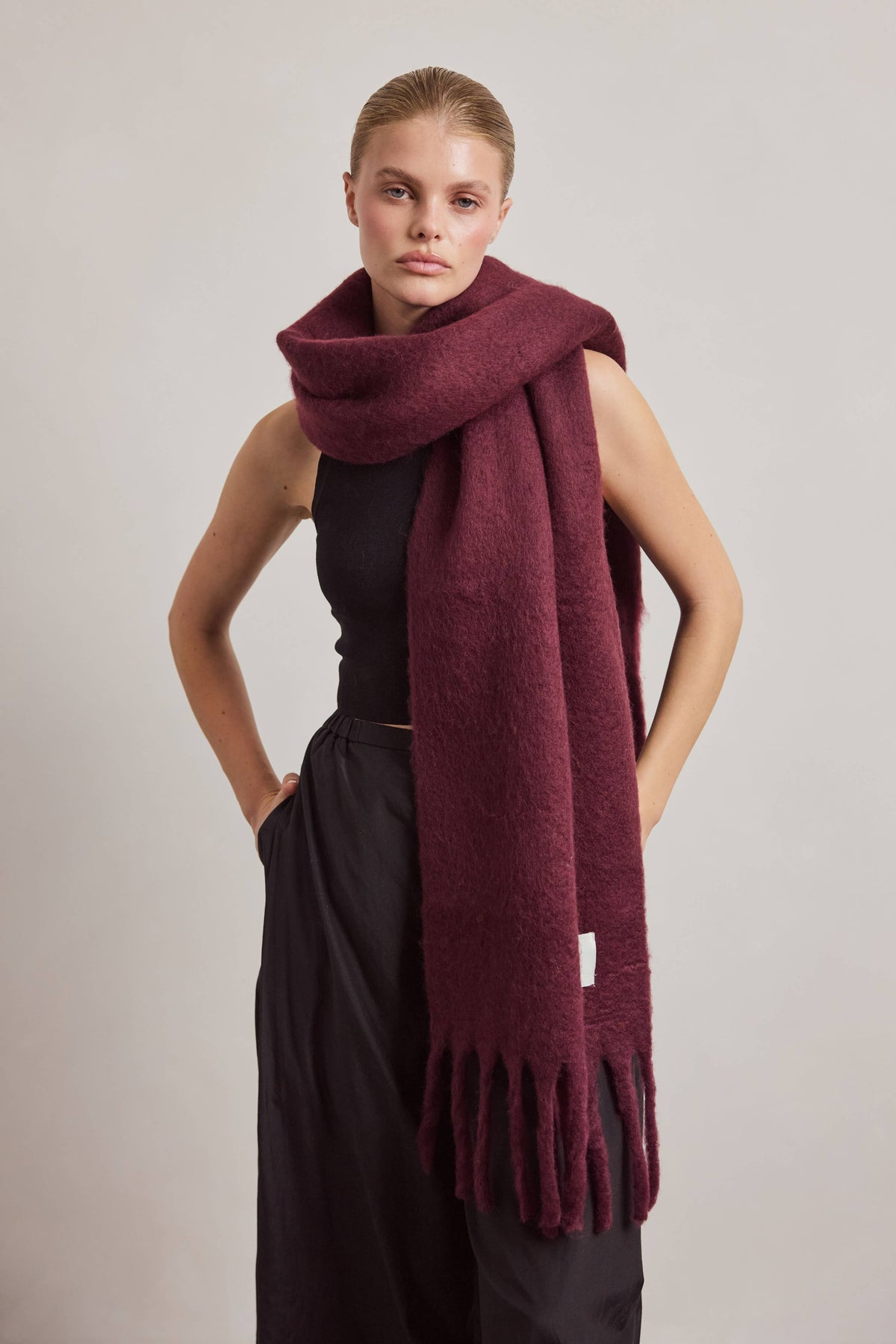 The Stockholm Scarf - Cherry Lacquer