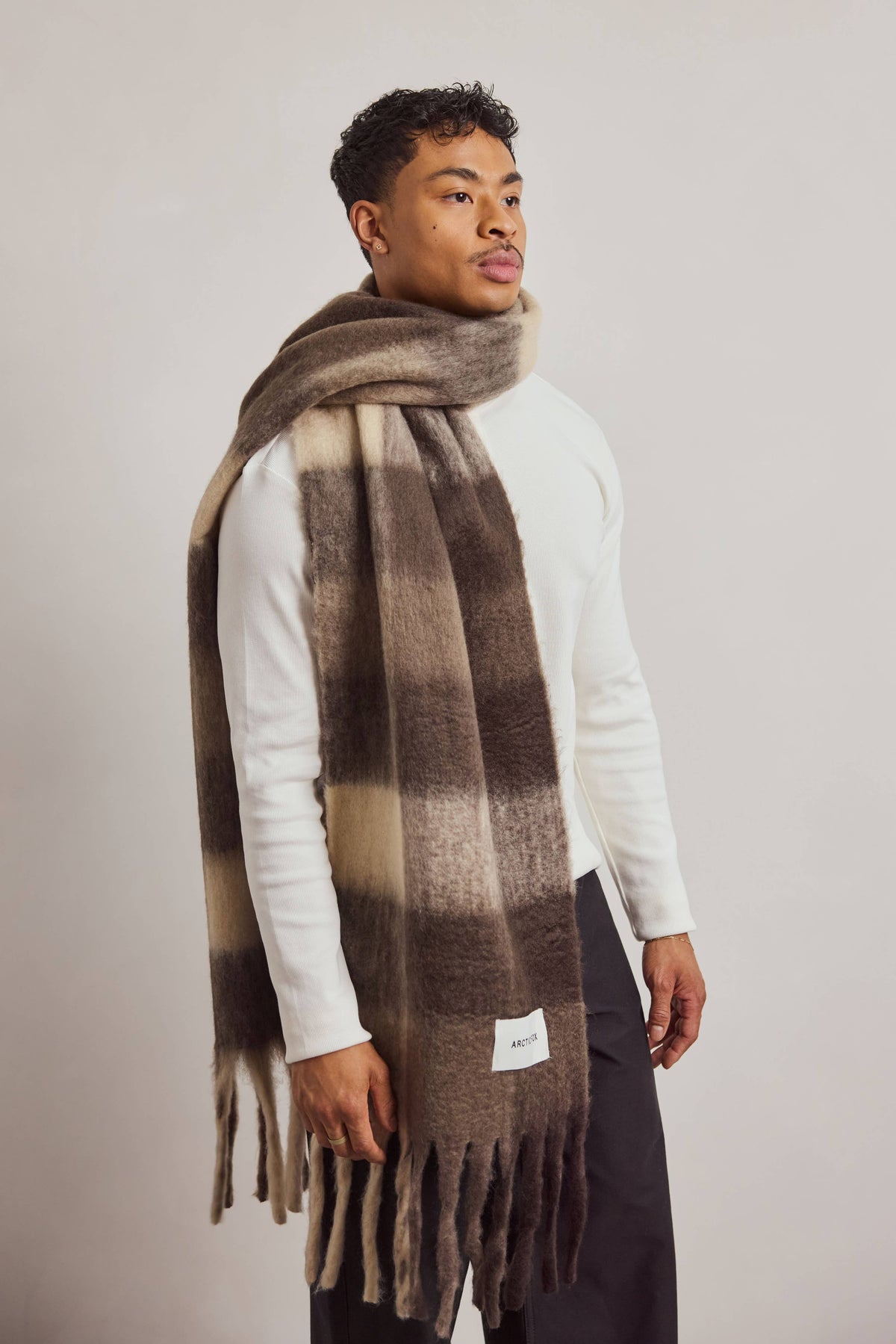 The Reykjavik Scarf - Brown Check