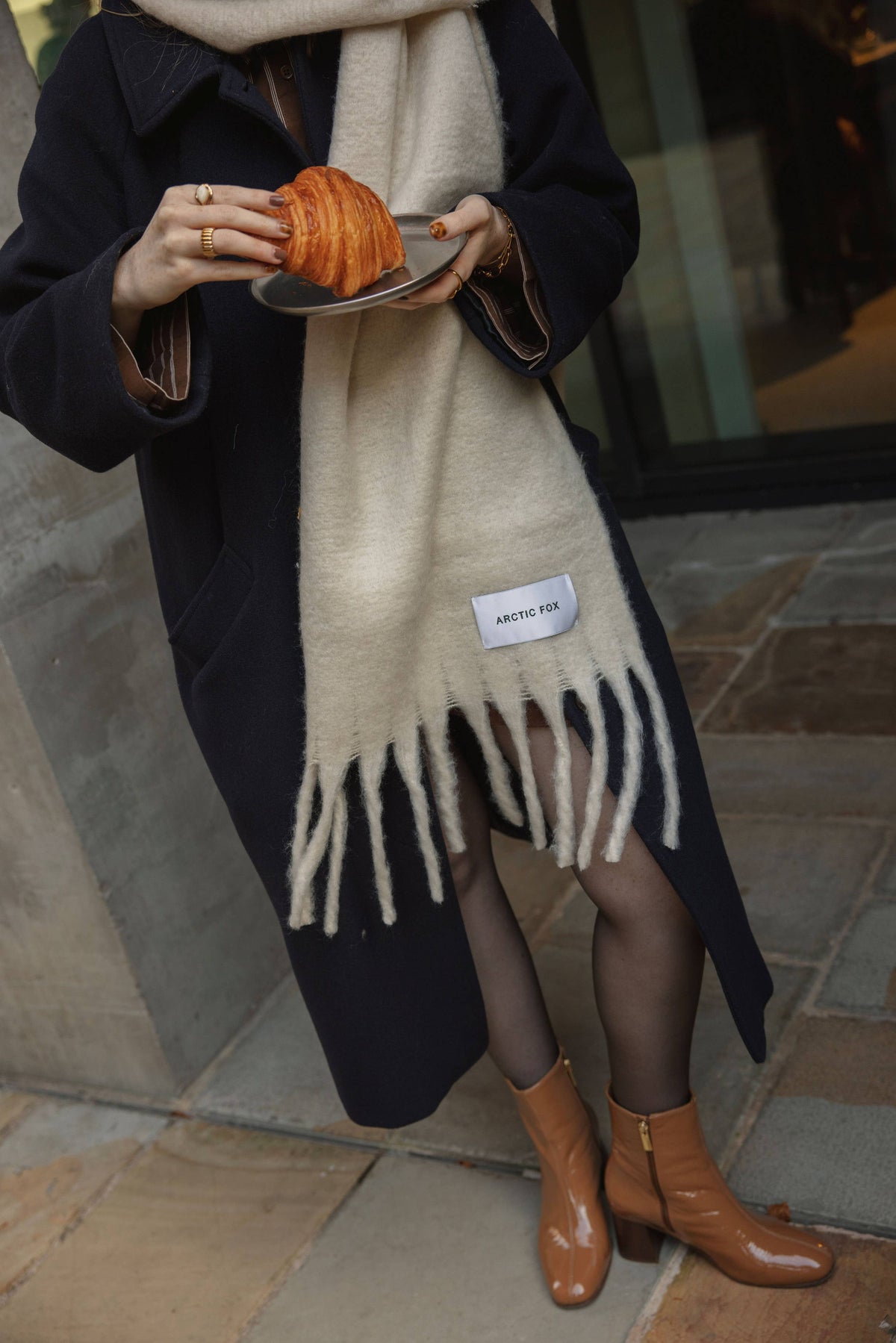 The Reykjavik Scarf -  Pebble Beige