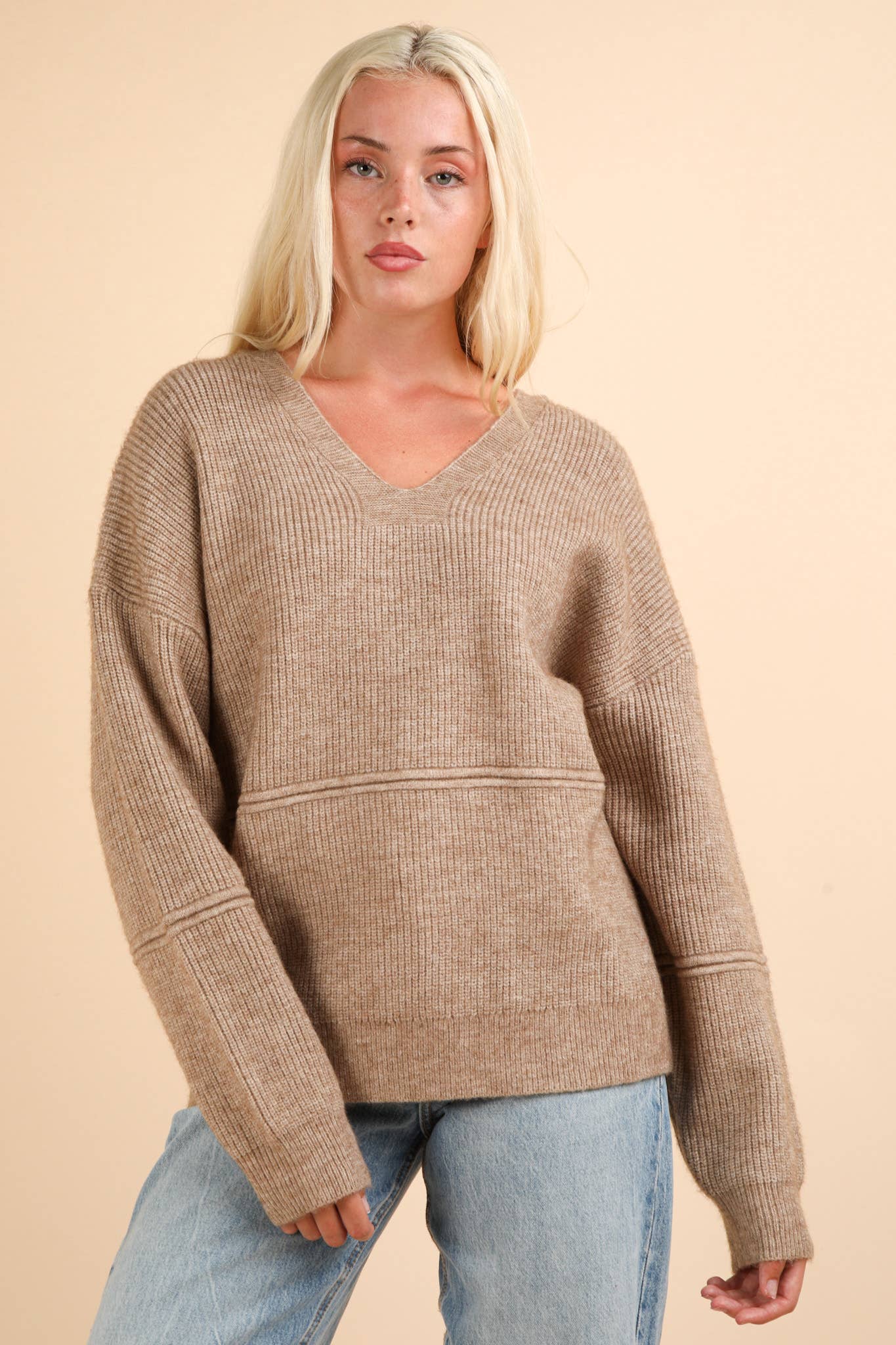 Oversized Knit Sweater Top