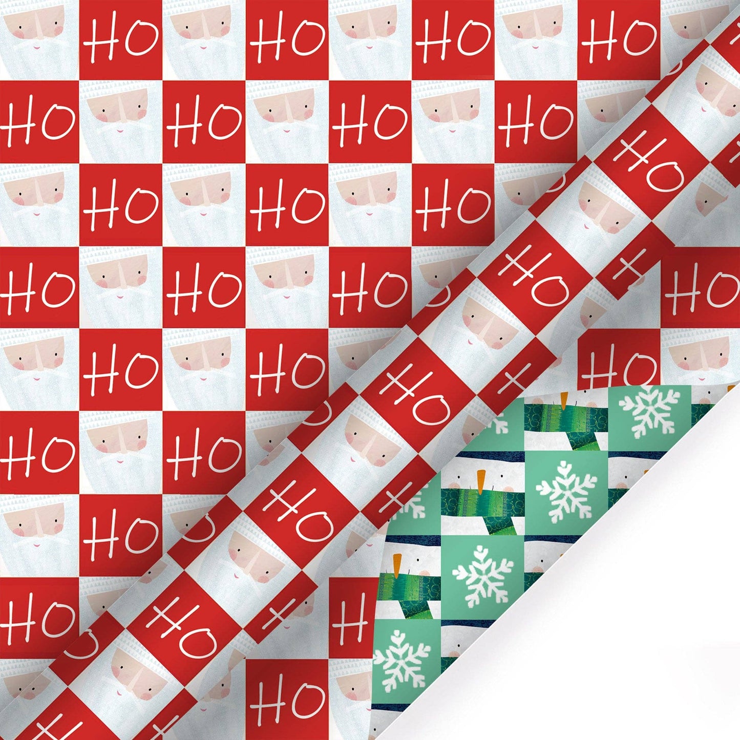 Holiday Reversible Wrapping Paper Bundle 4-pack