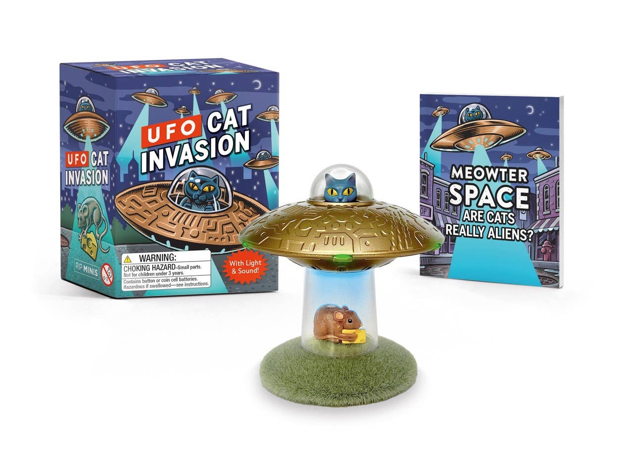 UFO Cat Invasion: With Light And Sound!