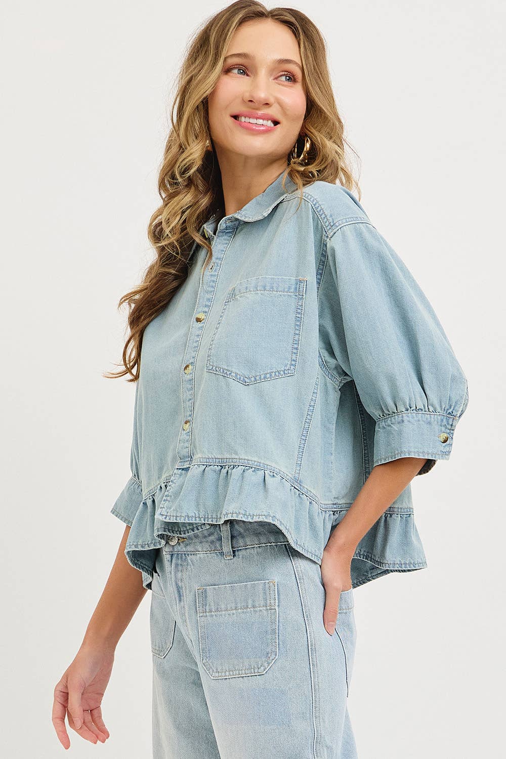 Denim Blouse