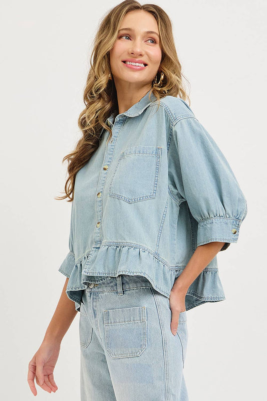 Denim Blouse