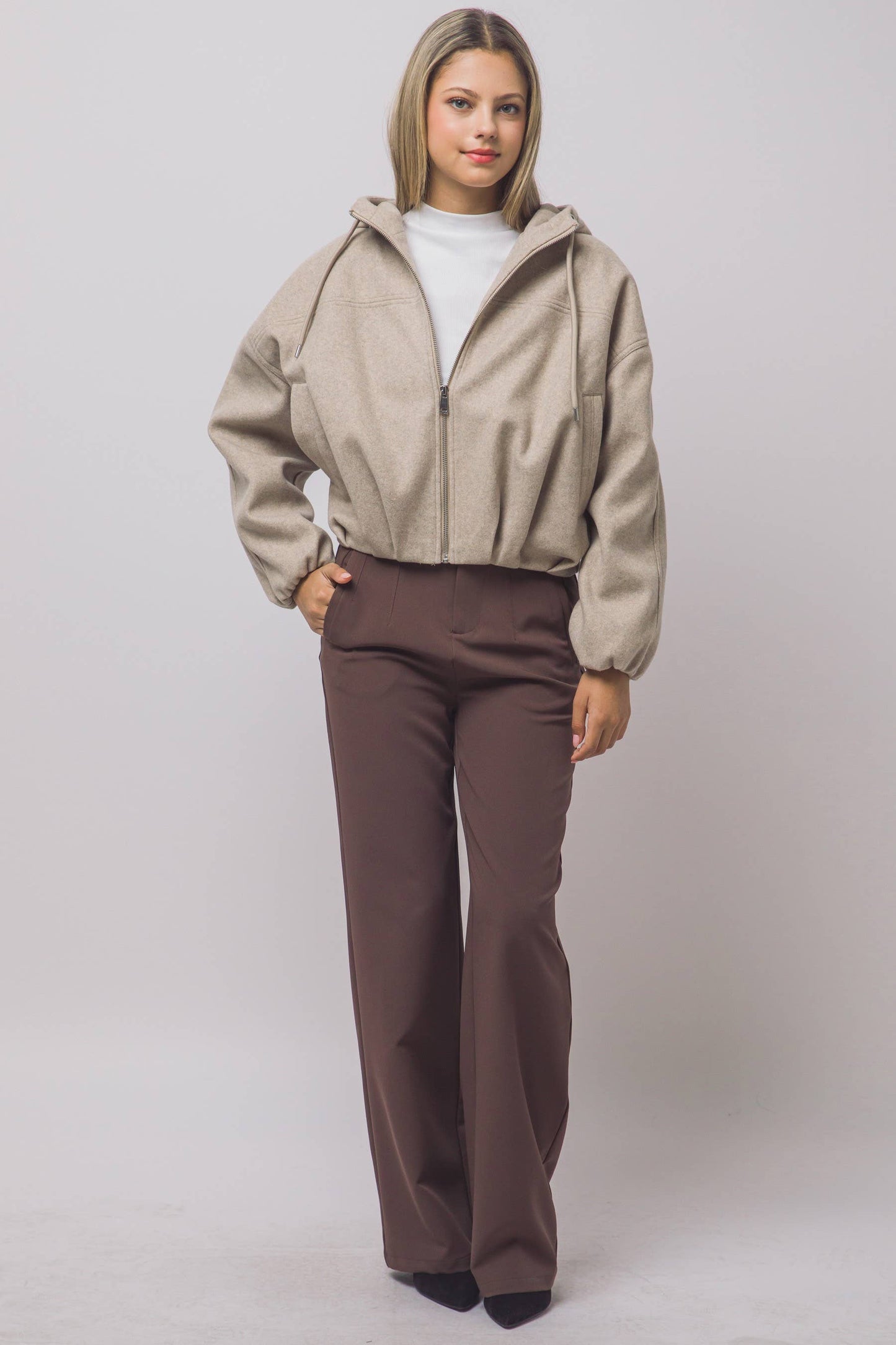 Hailey Hooded Bomber Jacket