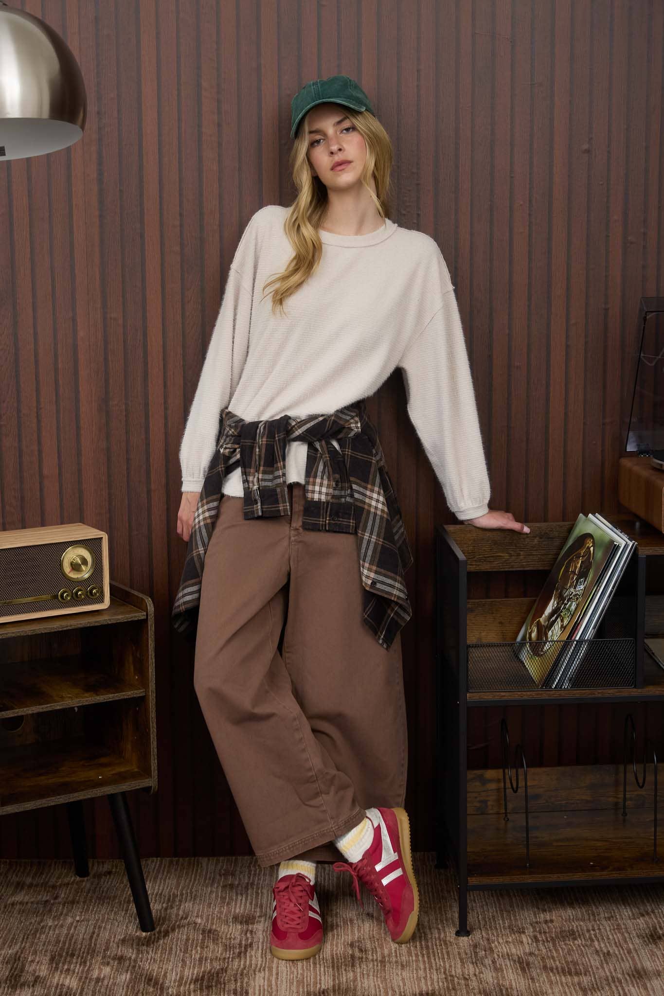 Fuzzy Knit Top