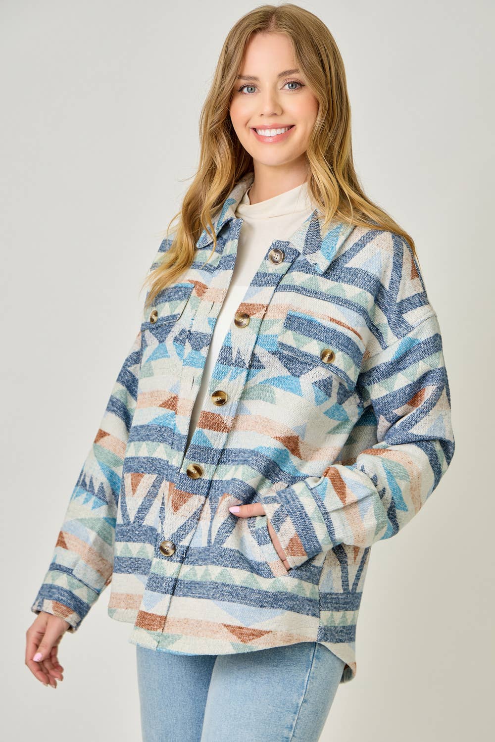 Azul Aztec Shacket