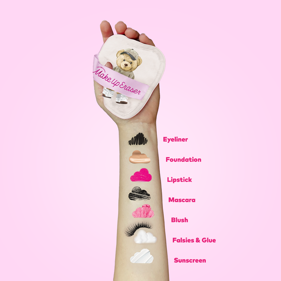 Teddy Bear 7-Day Gift Set & Plush Cosmetic Bag