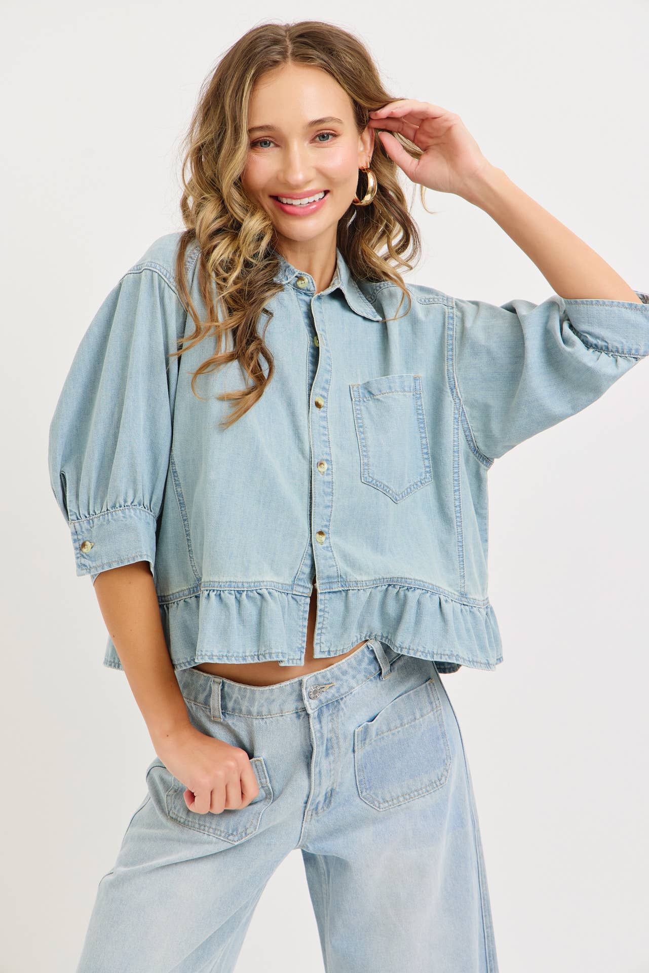 Denim Blouse