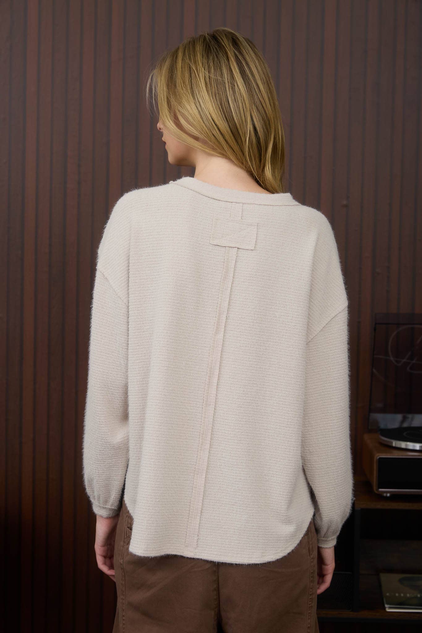 Fuzzy Knit Top