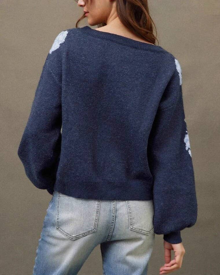 Vintage Floral Sweater