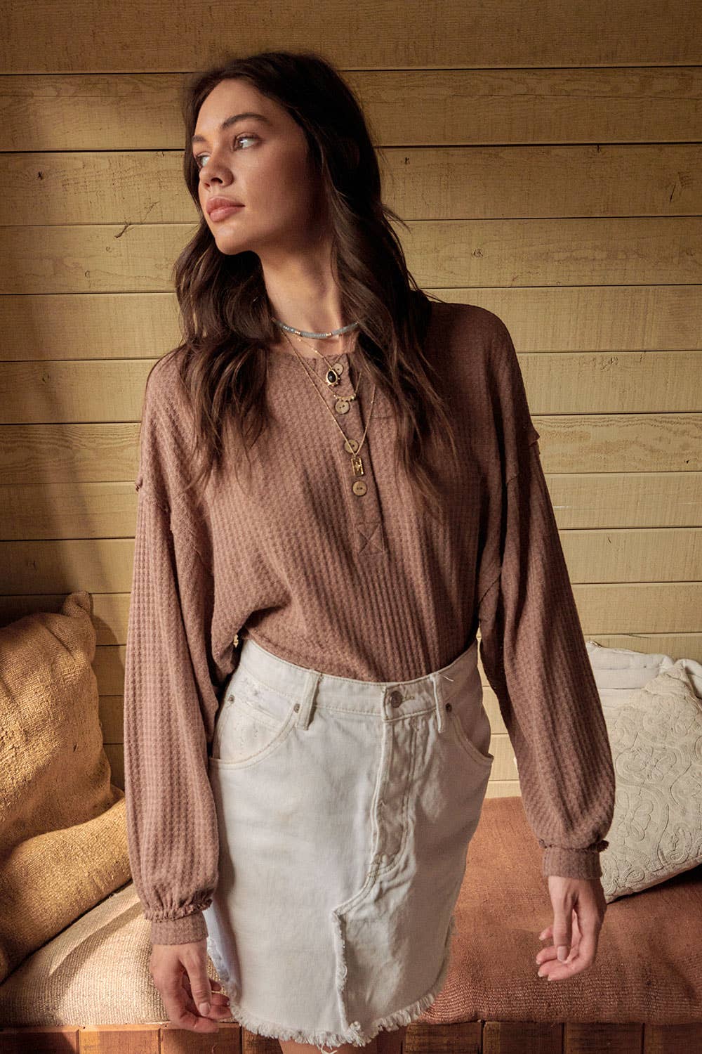 Waffle Henley