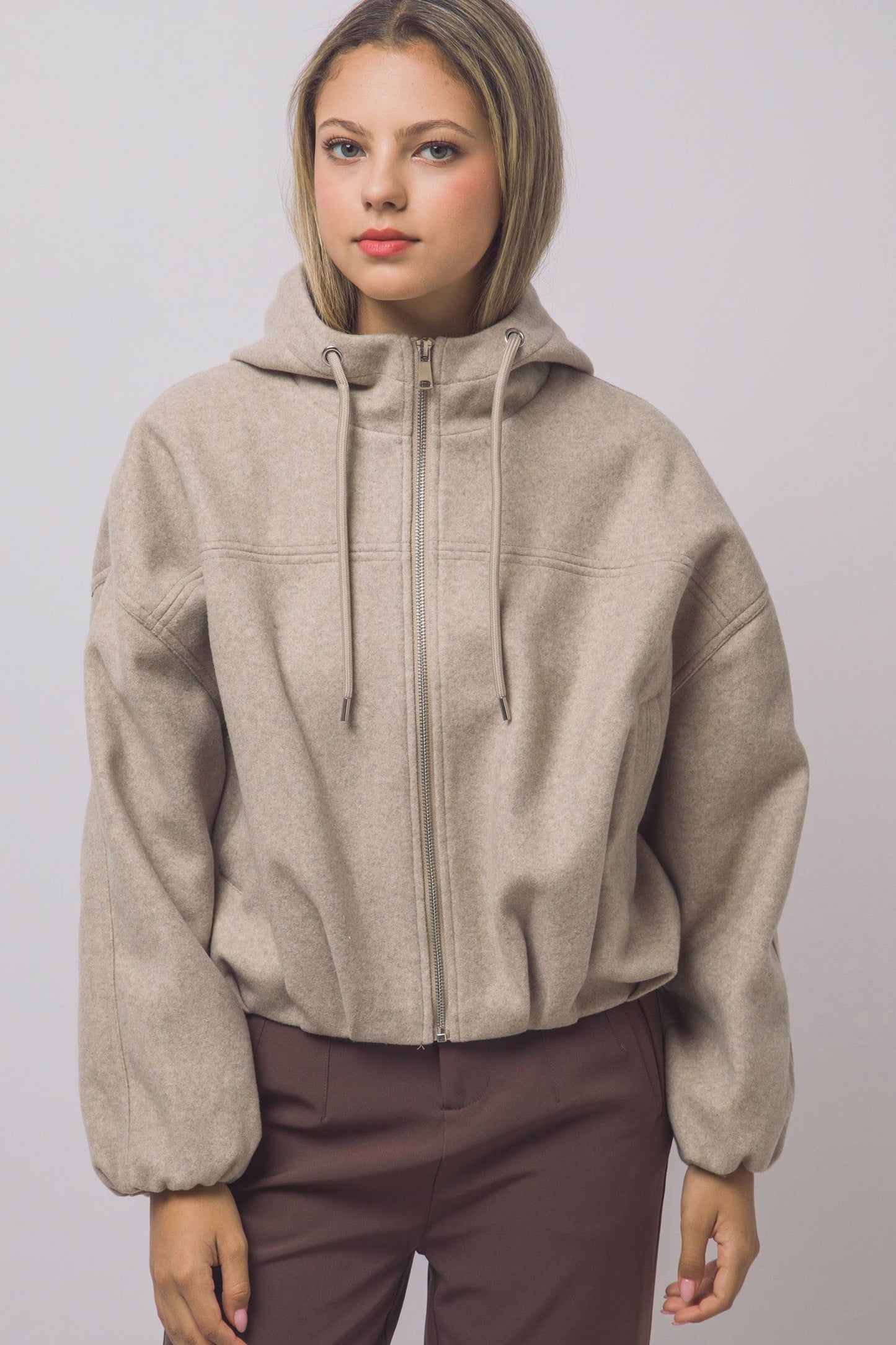 Hailey Hooded Bomber Jacket